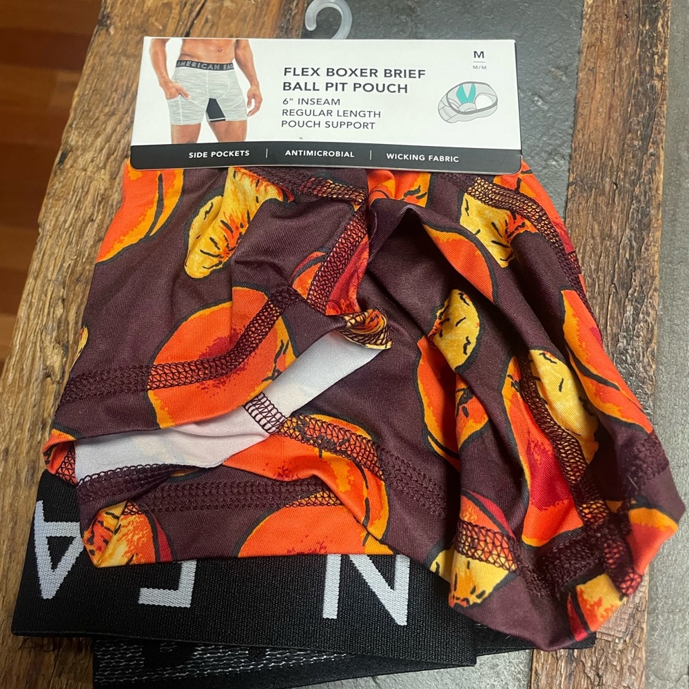 Ethika Peach Print Boxer Briefs